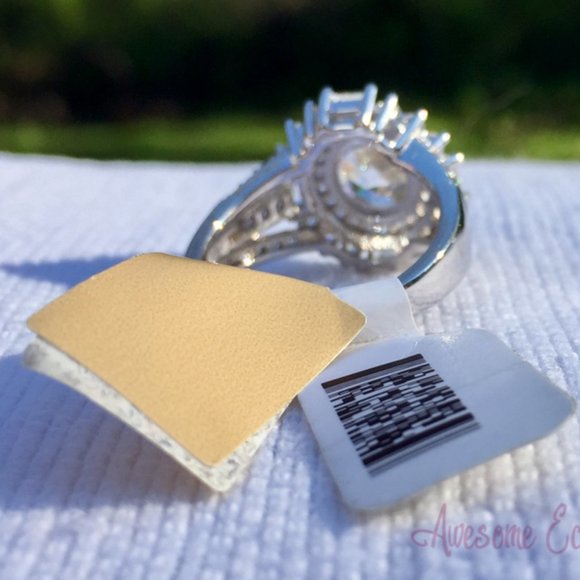 JTV Bella Luce CZ Cocktail Ring - NWT - Sz 7 - Fiery Stones! - Picture 7 of 14